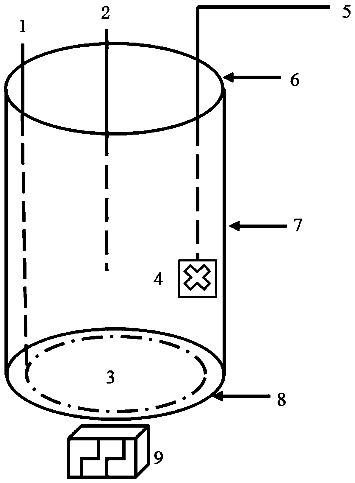 Measuring device and method of emission flux of soil nitrous acid (HONO)