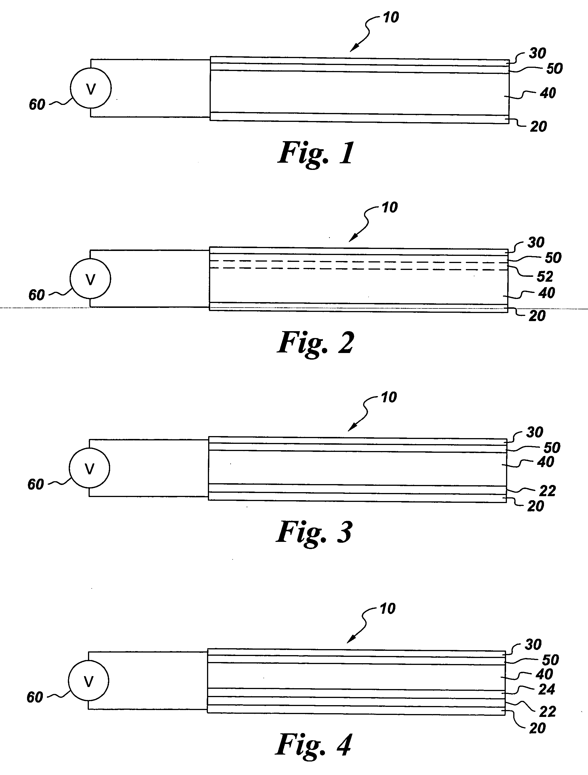 Charge transfer-promoting materials and electronic devices incorporating same