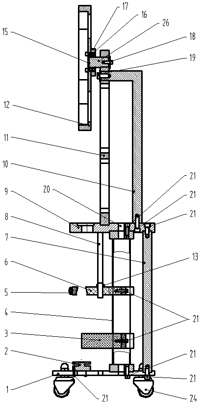 Detecting and calibrating platform for capping head of capping machine