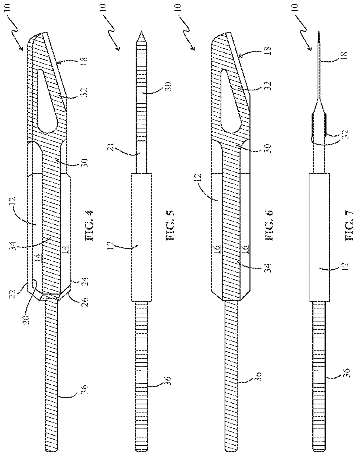 Monopolar electrosurgery blade and electrosurgery blade assembly