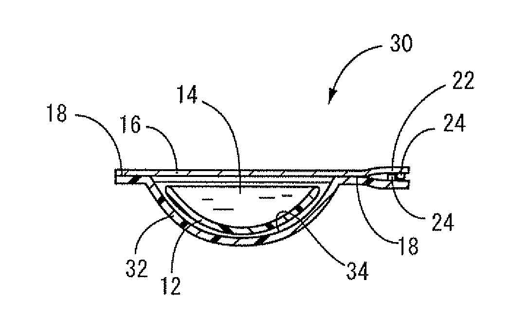 Contact lens distribution/storage method and contact lens package