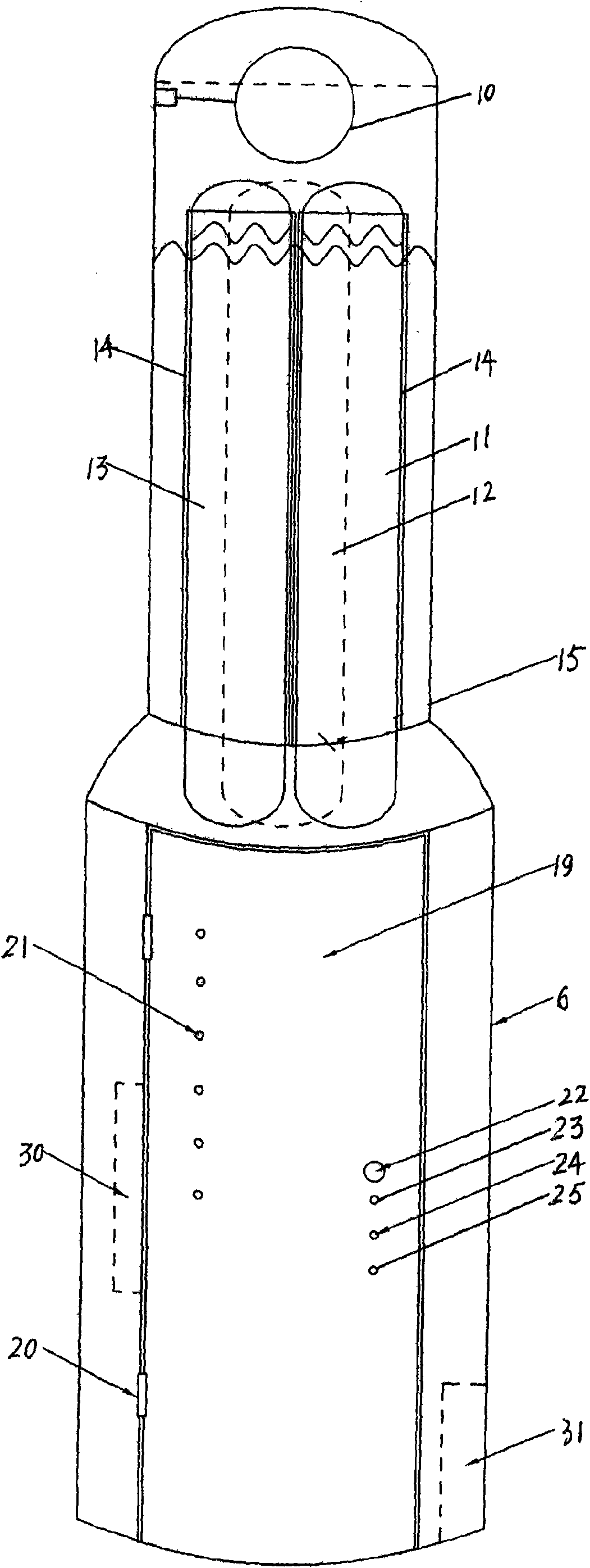 High-pressure boiler provided with full-automatic water adding device