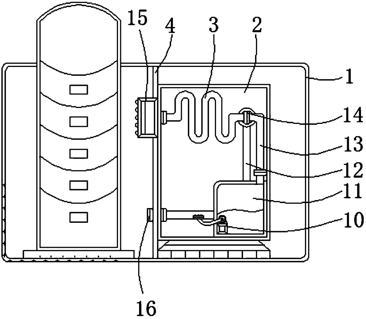 Air purification device with deodorization and dust removal effects for oil refining equipment