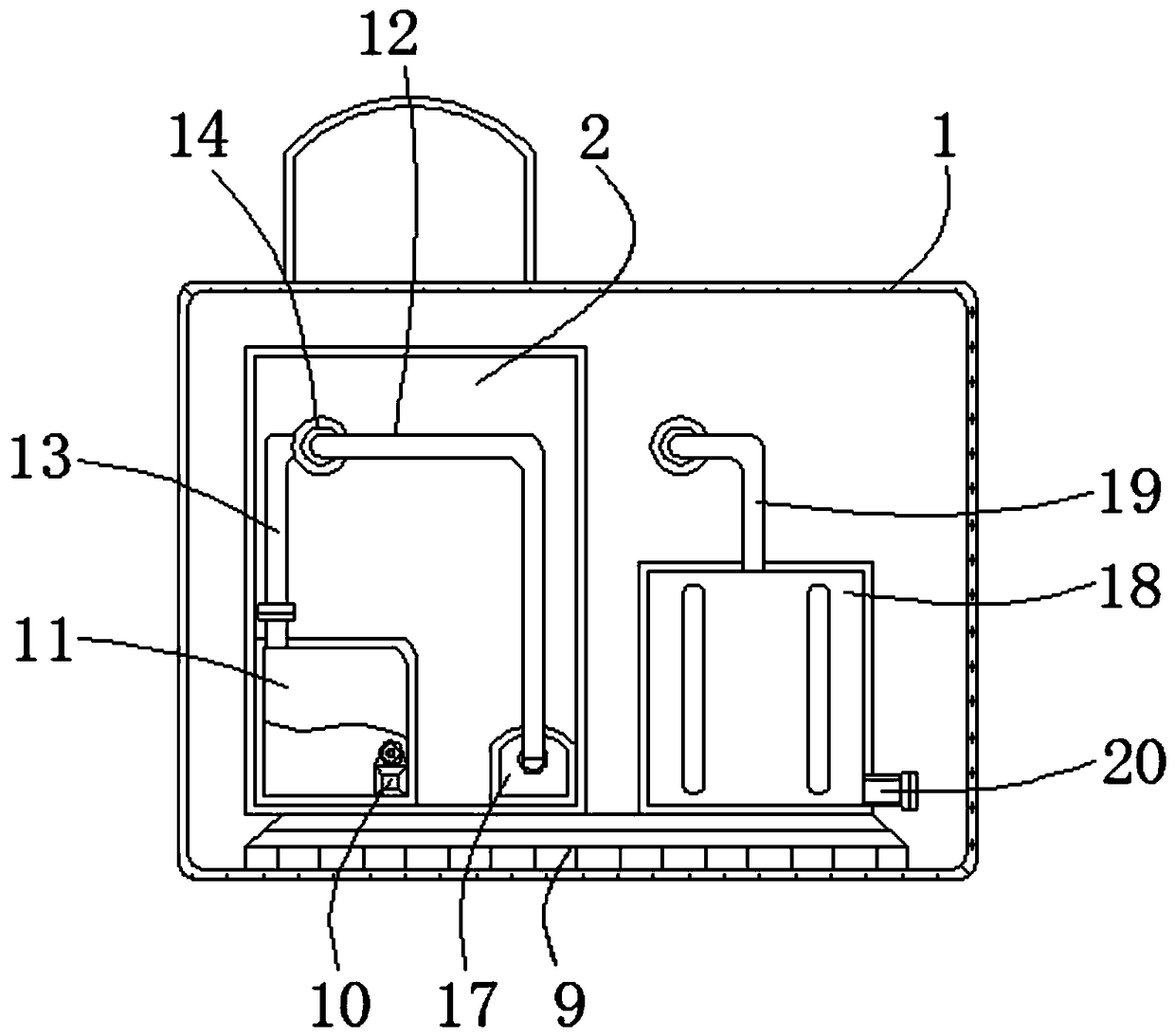 Air purification device with deodorization and dust removal effects for oil refining equipment