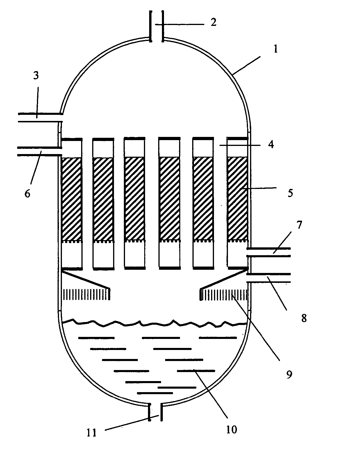 Process for cooling an exothermic reaction zone and reactor unit