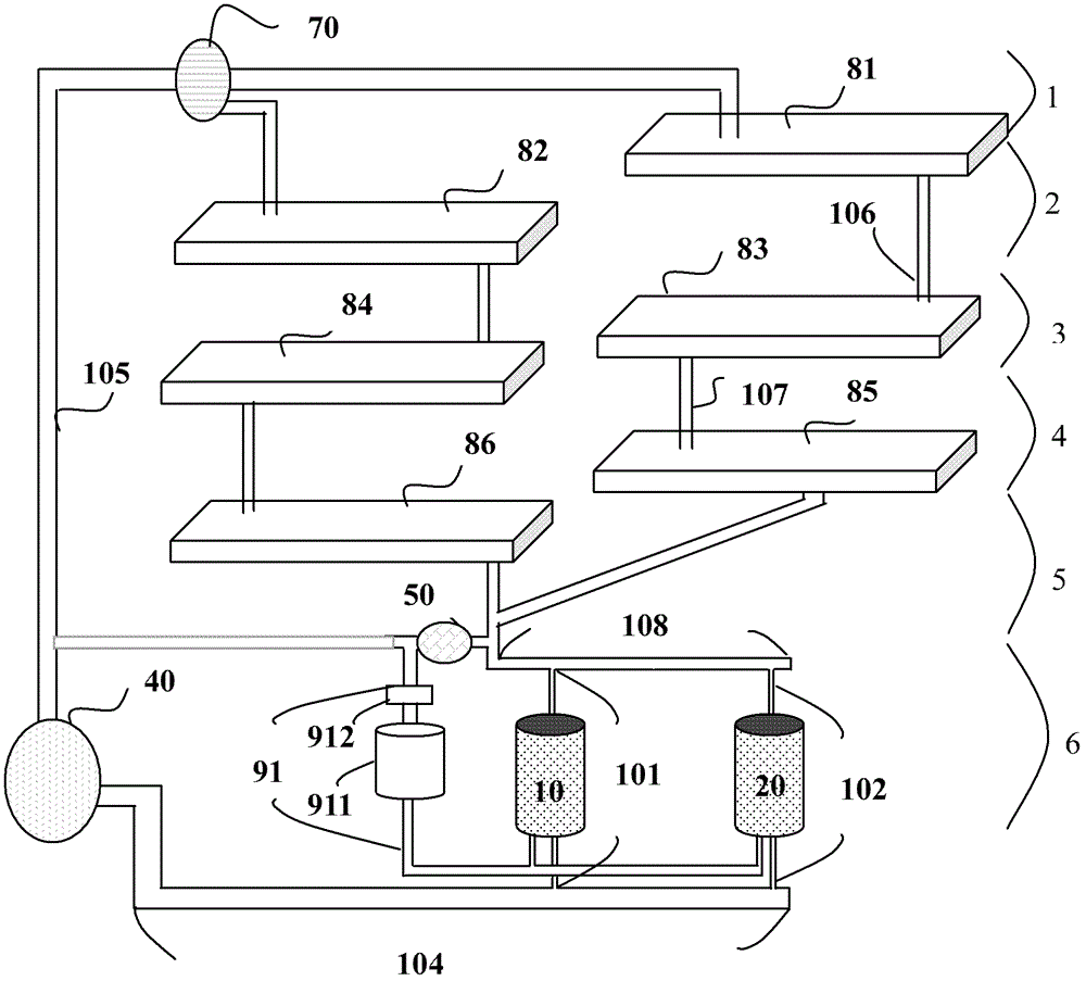 Continuous multilayer three-dimensional microalgae culture system and method