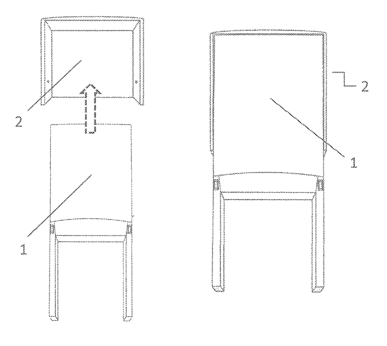 KD chair and stool construction