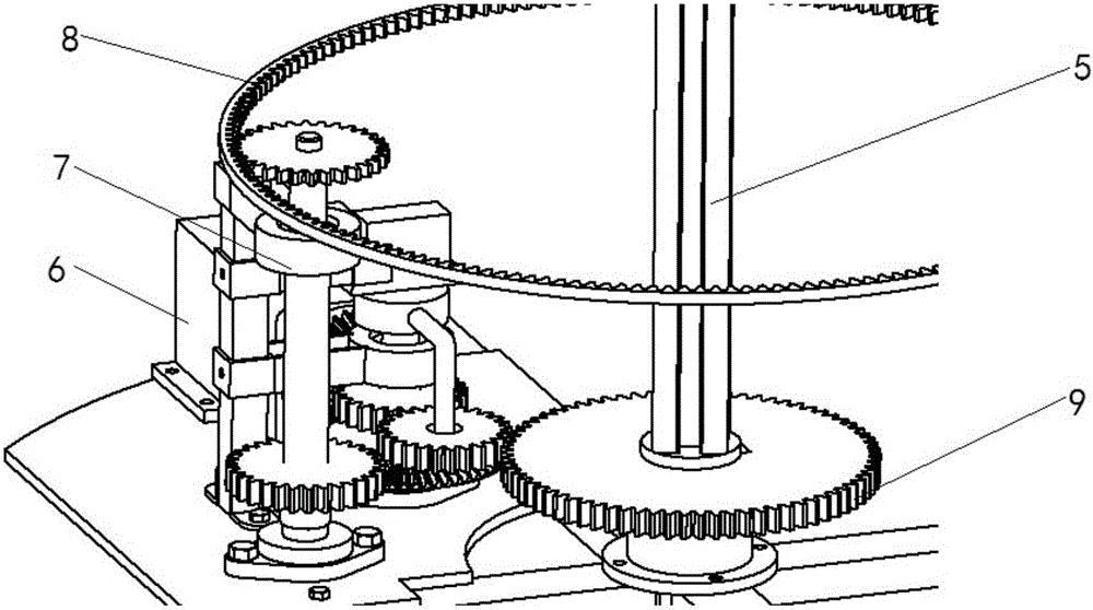 Single-ring and dual-ring partitioned storage and pickup device