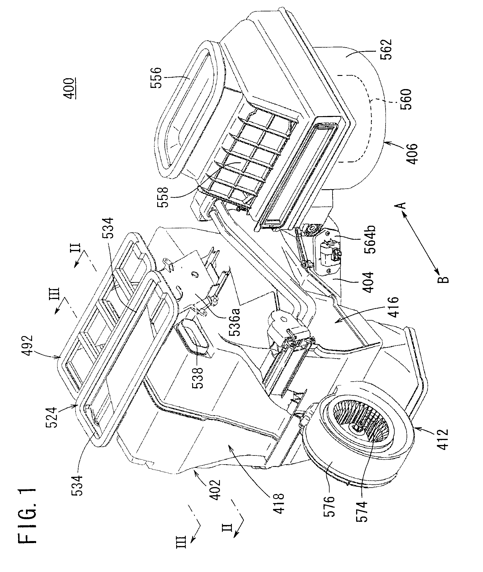 Heat exchanger for vehicular air conditioning apparatus