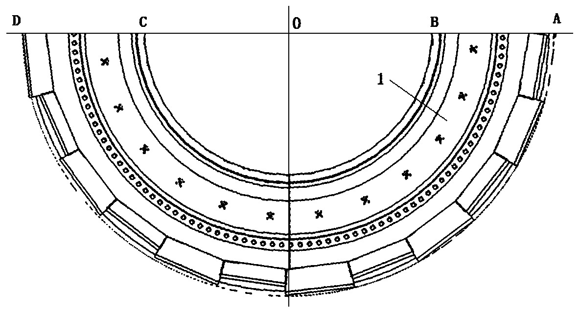 Method for improving sectioning base ring opening precision