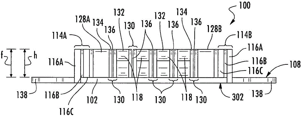 Fastening tape with flexibility in the longitudinal direction and associated methods