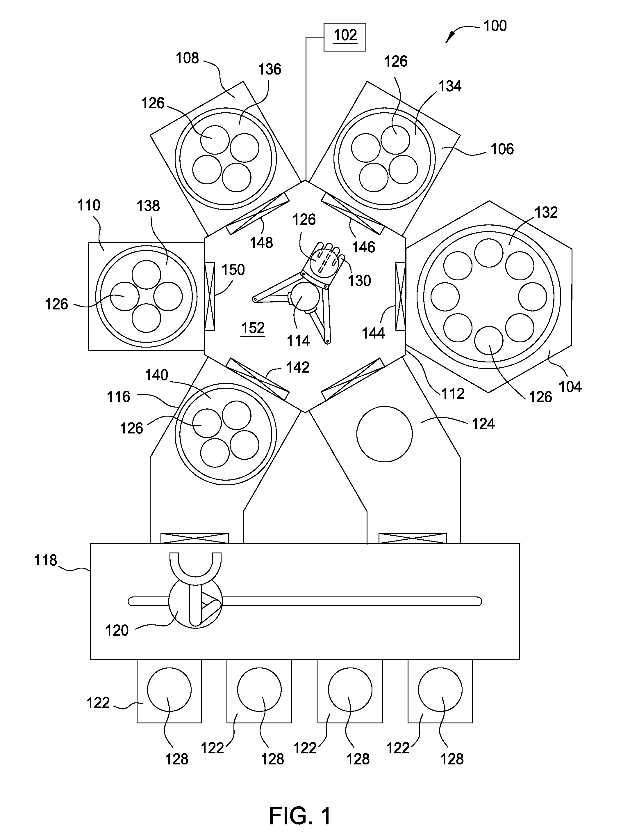 Segmented substrate loading for multiple substrate processing