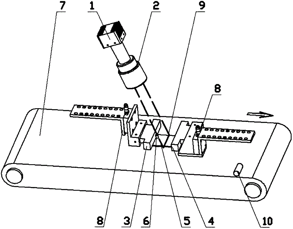 Illuminating device and imaging method for online detection