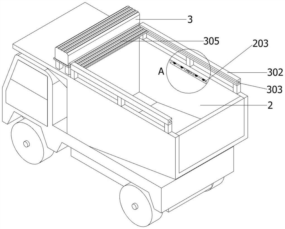 A transport vehicle structure for mining