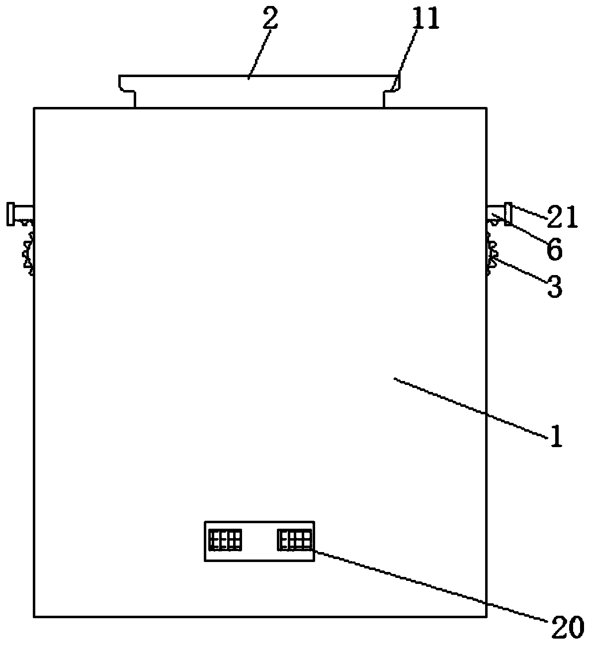 A computer solid state disk installation structure