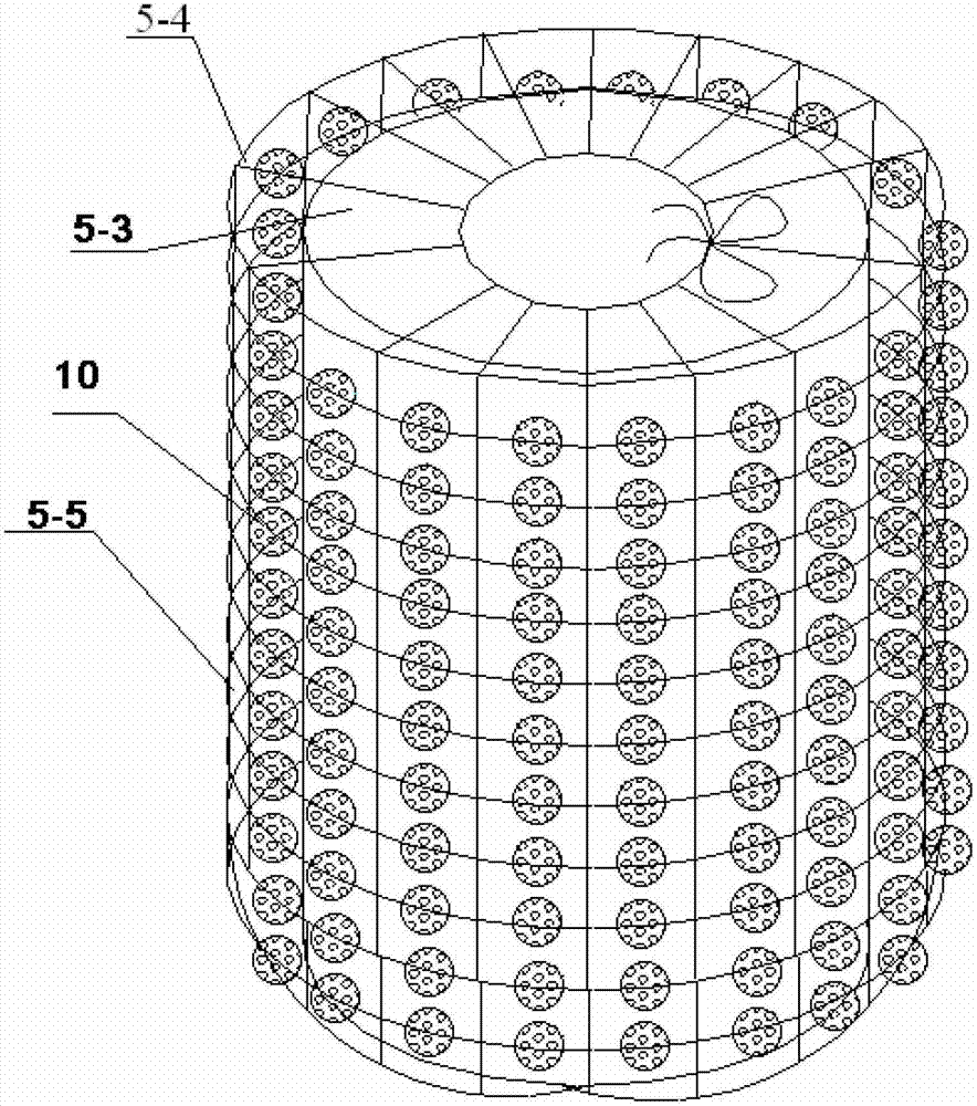 Photocatalytic postposed internal-circulation anaerobic fluidized membrane bioreactor and working method thereof