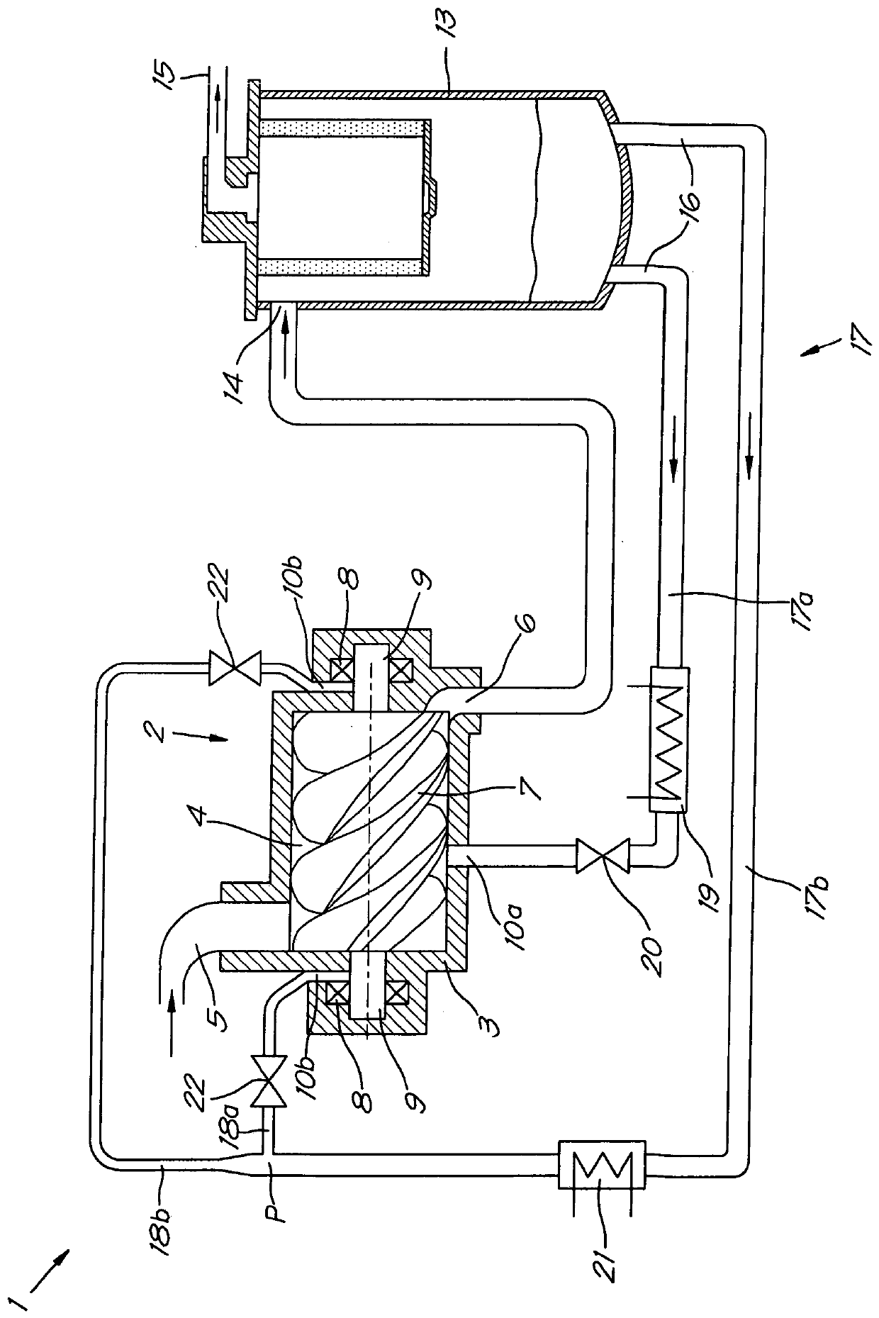 Method for regulating liquid injection of a compressor, compressor and components for liquid injection