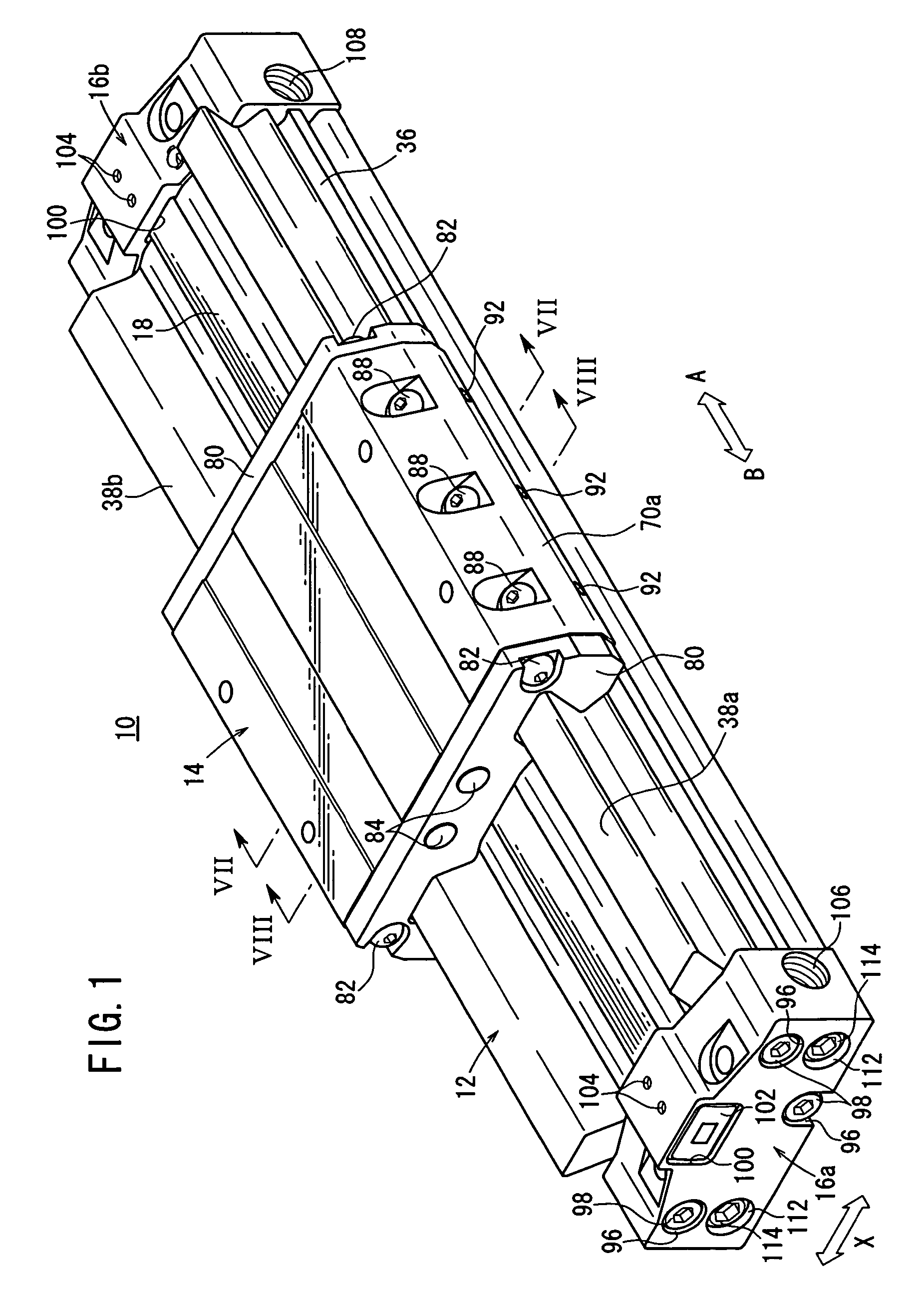 Guide mechanism for cylinder apparatus