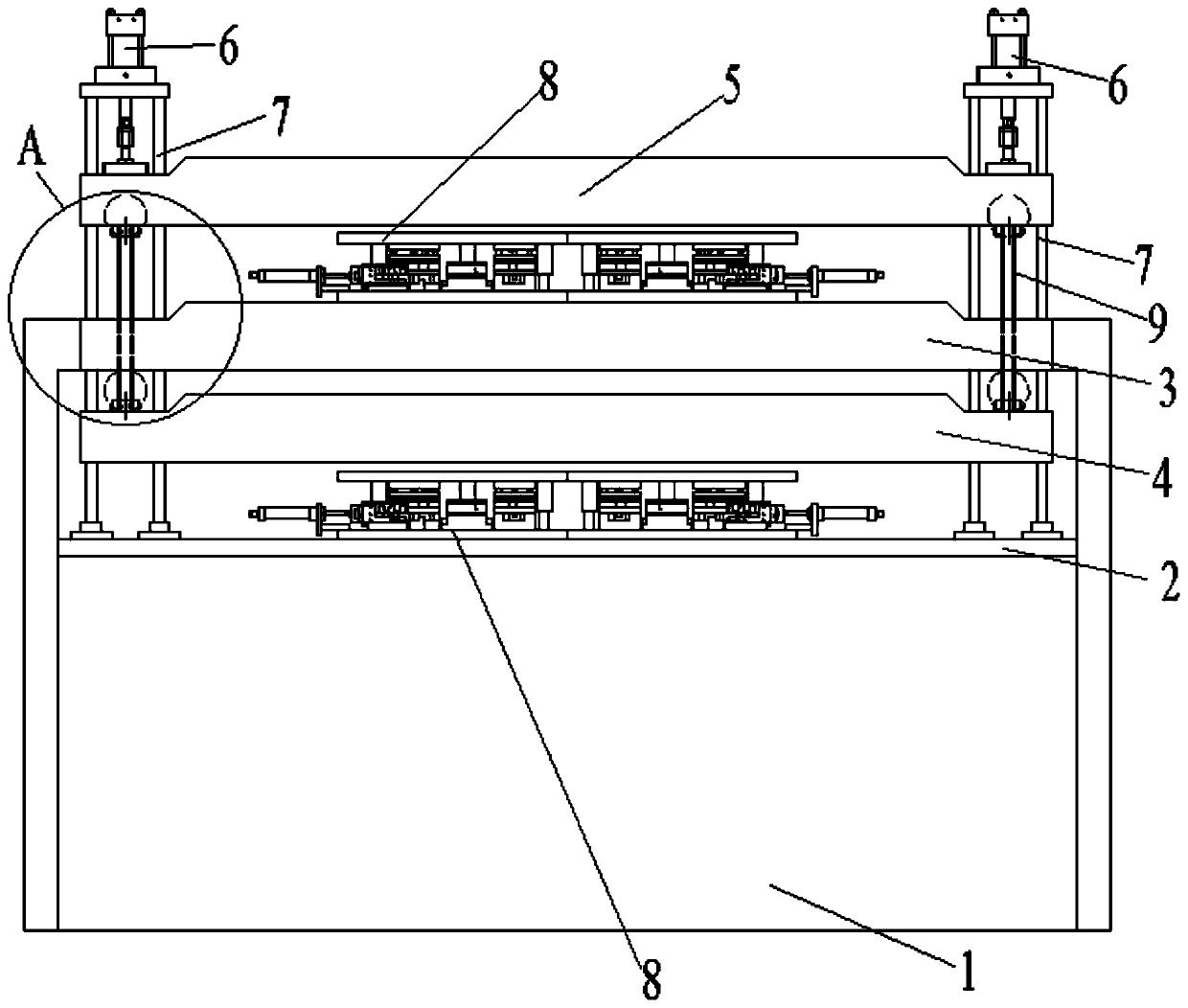 Double-layer punching machine for photovoltaic aluminum alloy frame