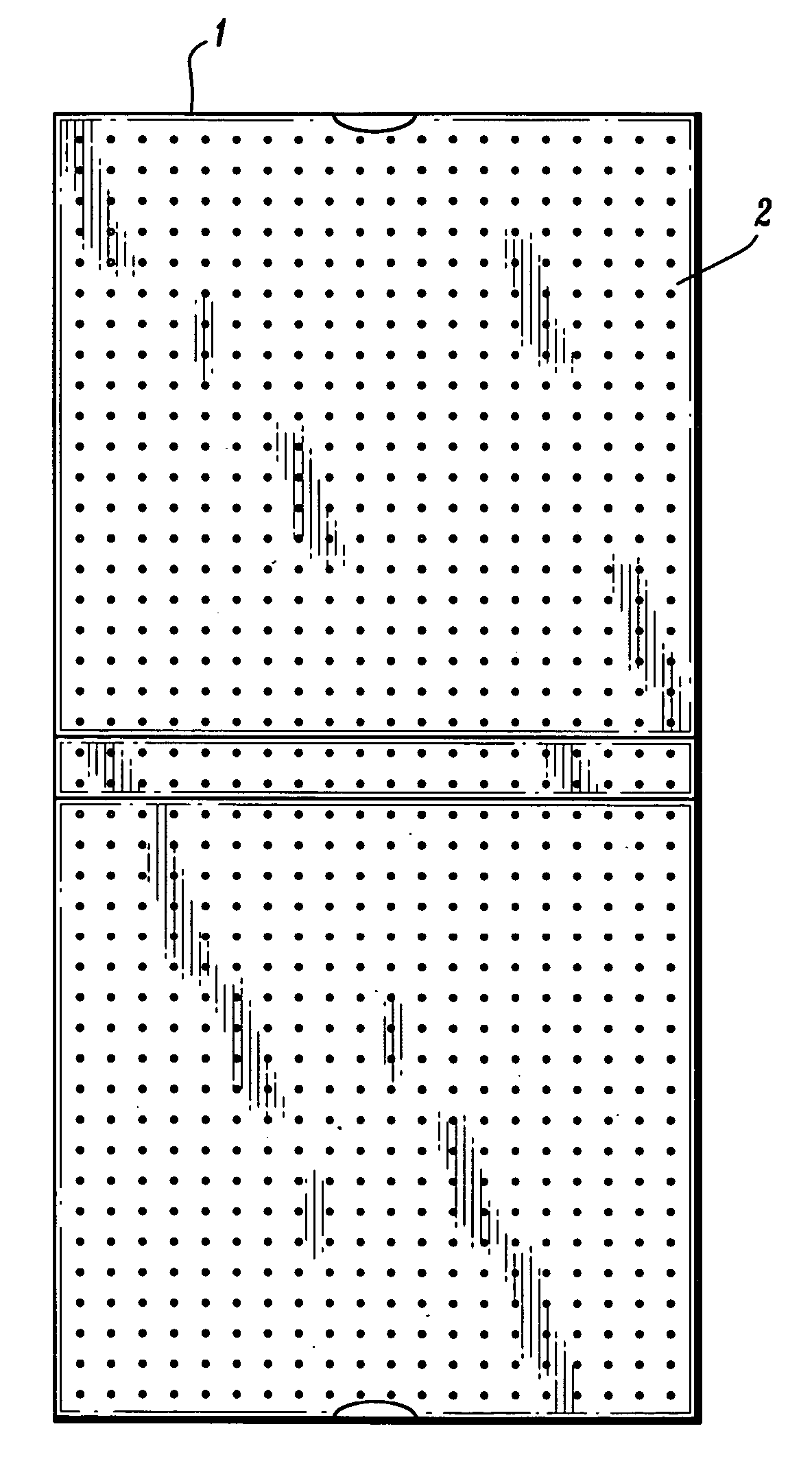 Packaging device and method for absorbing moisture