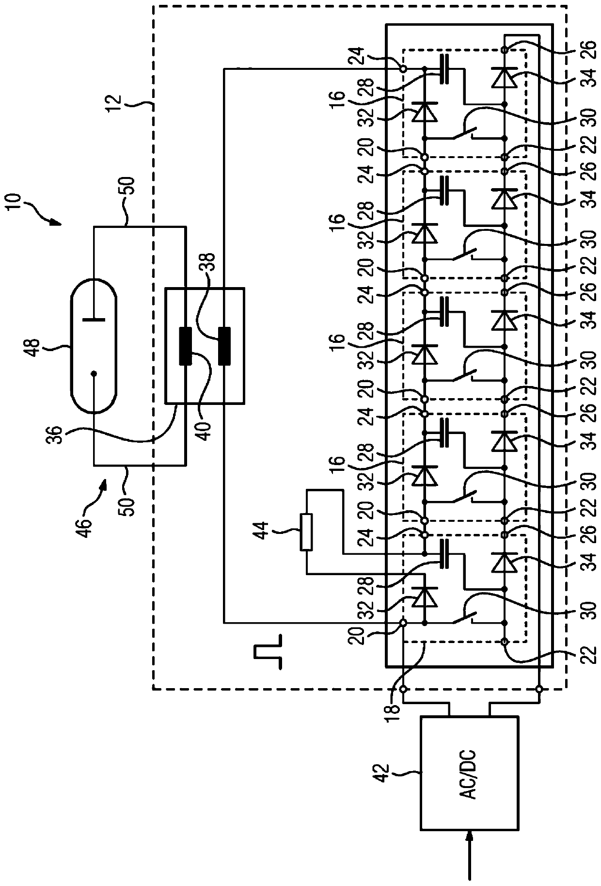 High-voltage generator for providing high-voltage pulse and high-frequency generator