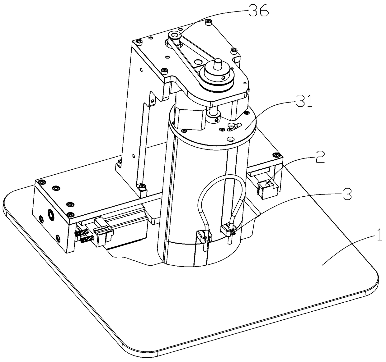 Automatic blood draining device for blood bag sample braid