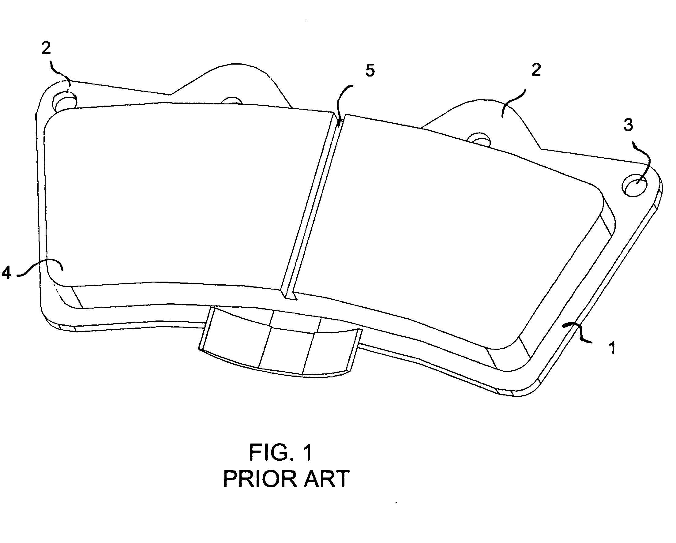 Brake pad with wear indicator