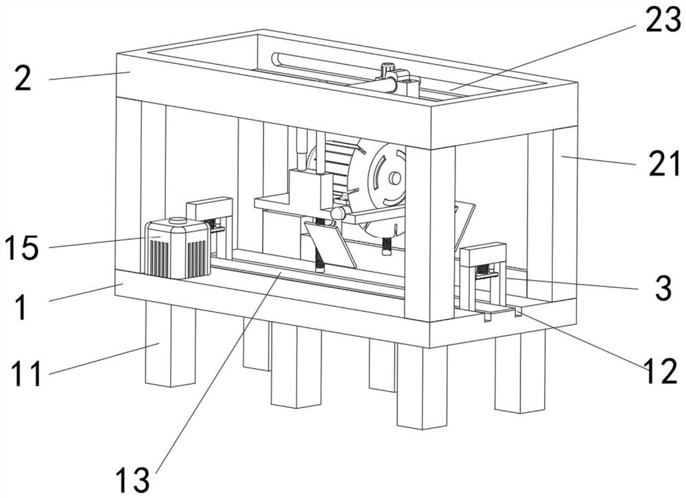 Intelligent aluminum profile cutting equipment with spark-proof sputtering function