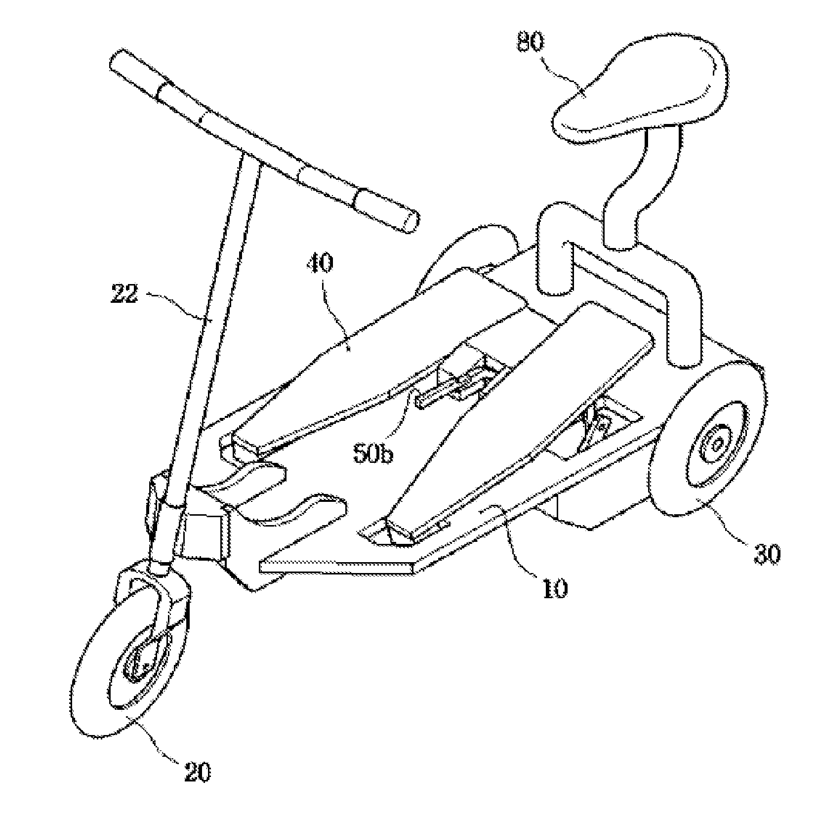 Pedal-driven roller board