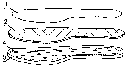 Health-care shoe pad capable of treating tinea pedis