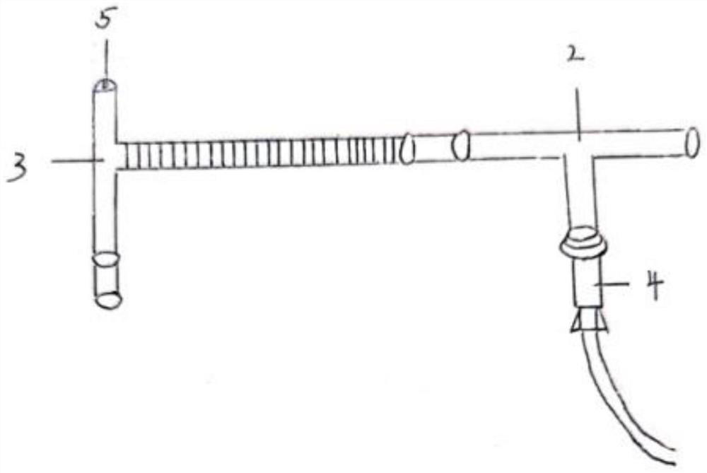 Atomizer connector for horizontal or semi-horizontal administration