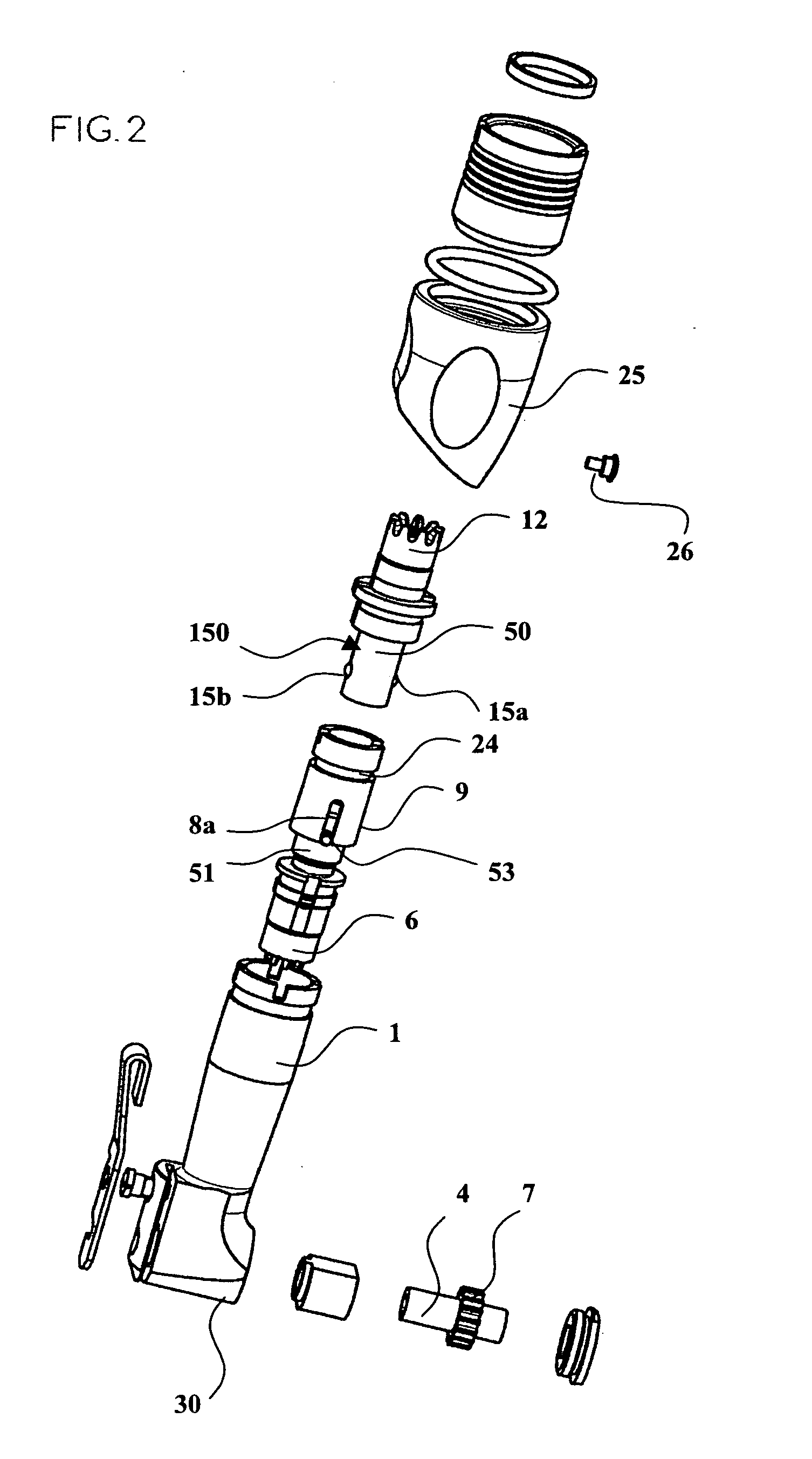 Dental handpiece comprising torque-limiting means