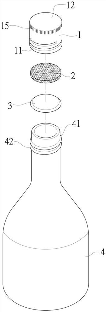 Cap structure for fragile bottles