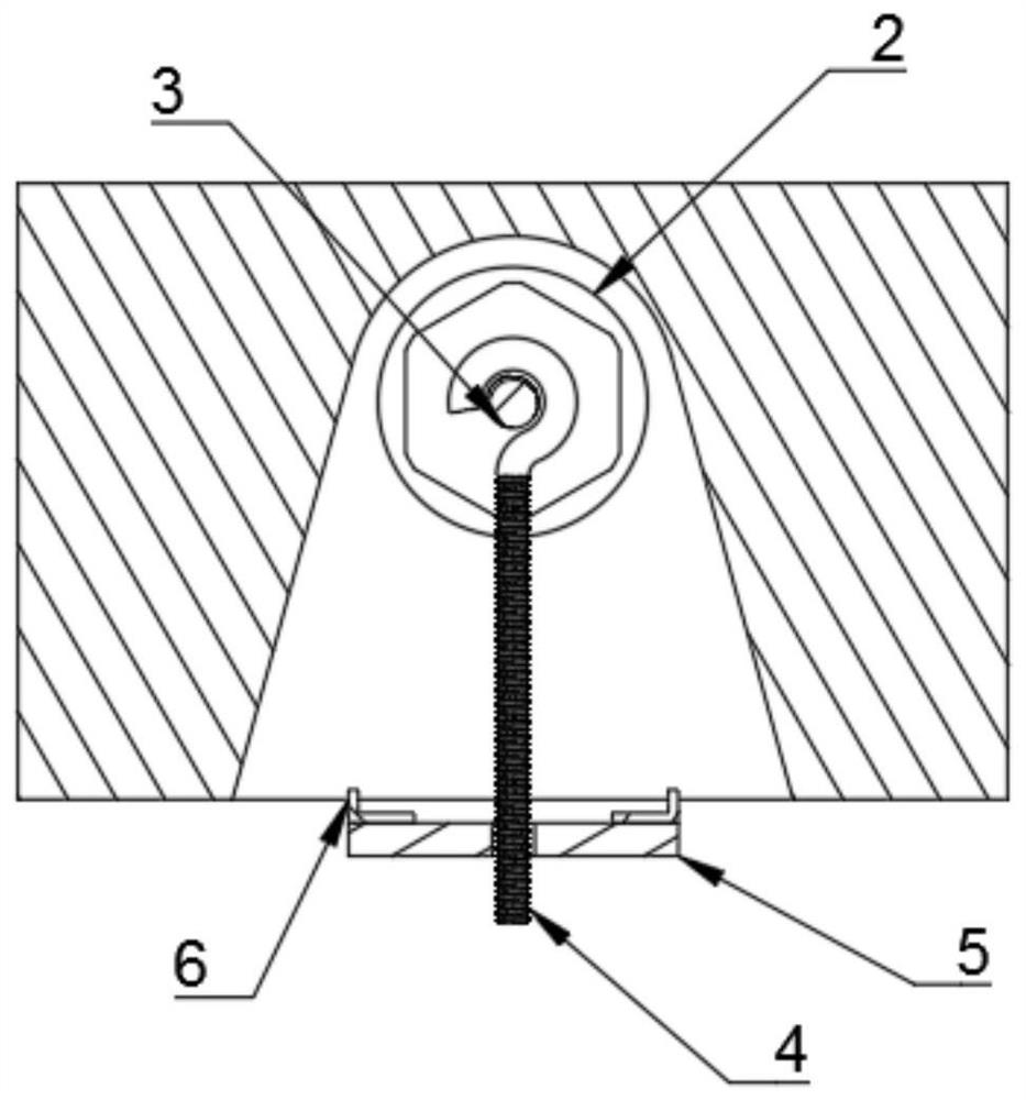 A fixing device for tunnel shield segment surface