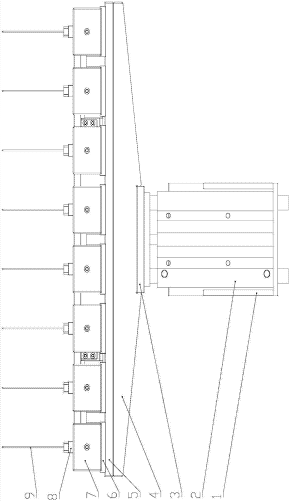 Automatic secondary degassing fixed-length mechanism of ultrathin heat pipes