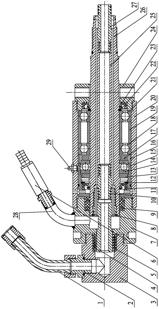 Double-medium high-pressure rotating joint