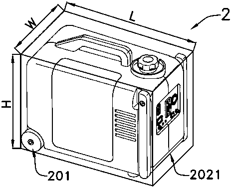 A portable generator set based on draw rod architecture