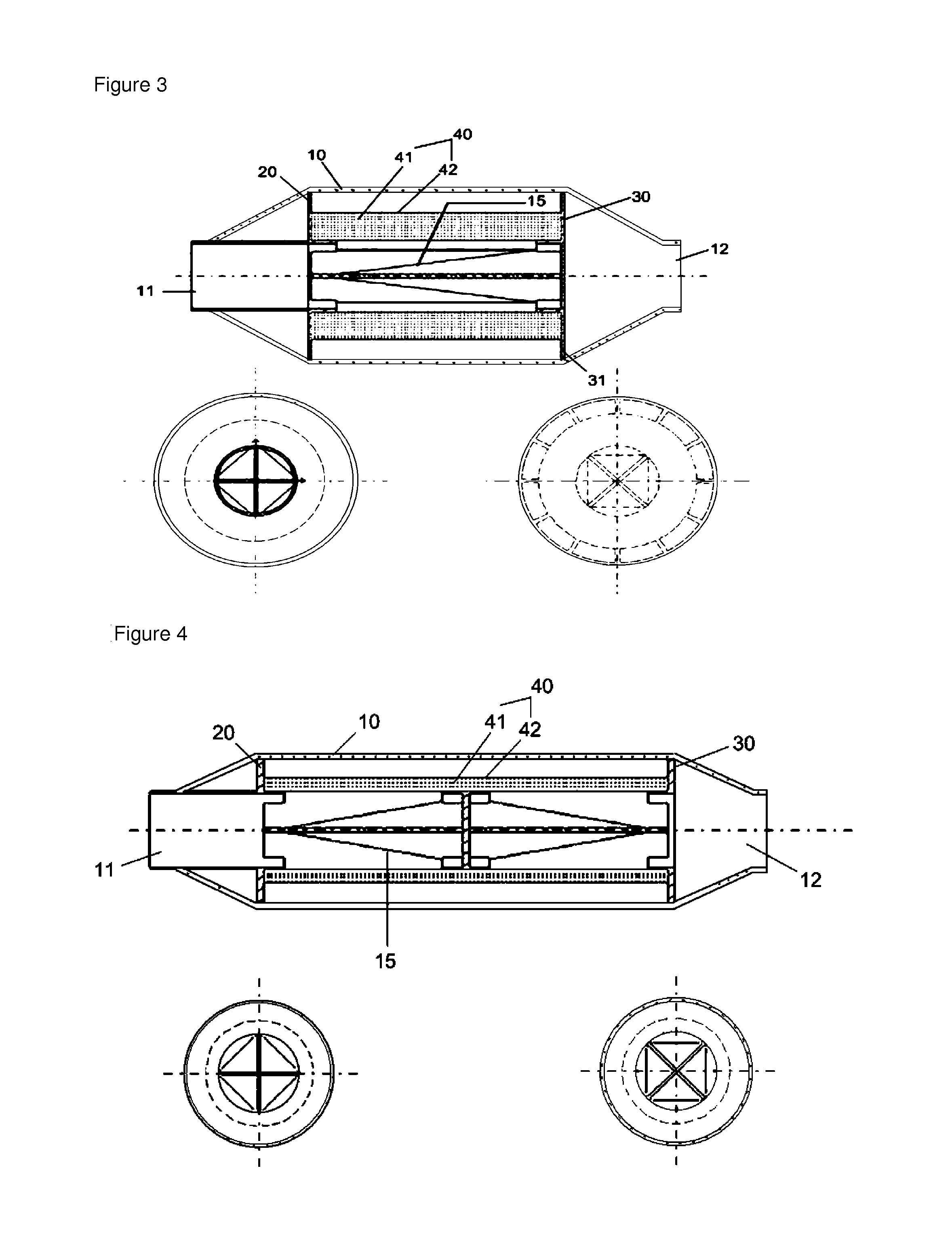 Filter device for filtering automobile exhaust gas