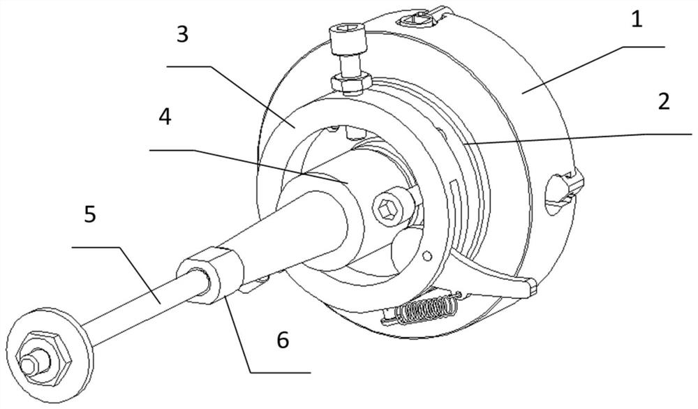 Clamping device capable of being used for improving grinding precision of shaft parts