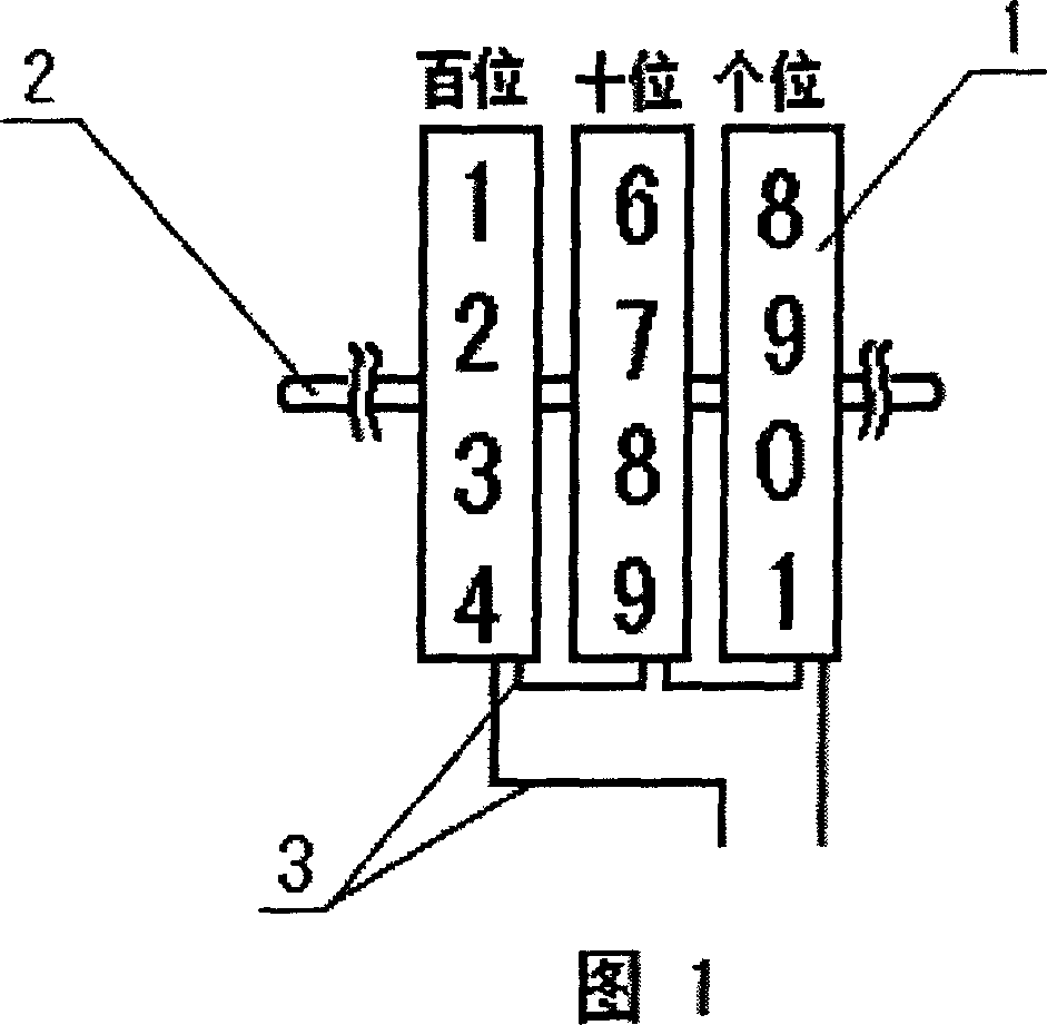Coding counting device for concatenation output