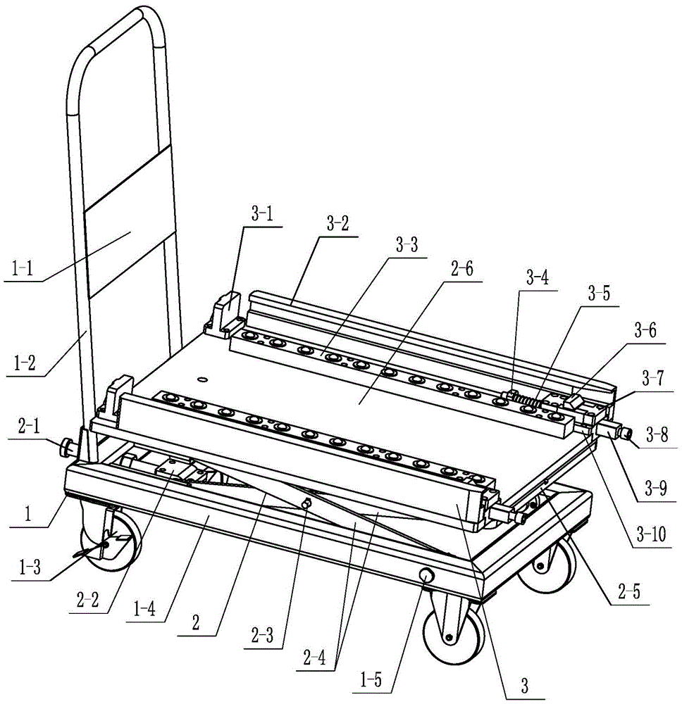 Feeding rack cart with adjustable height