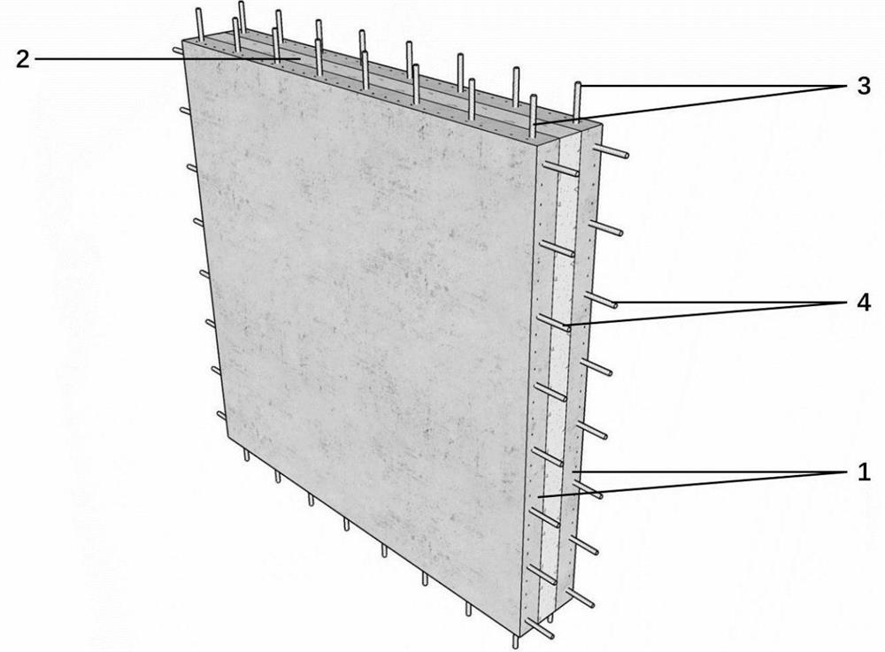 Fabricated FRP-gradient sea sand concrete composite wallboard