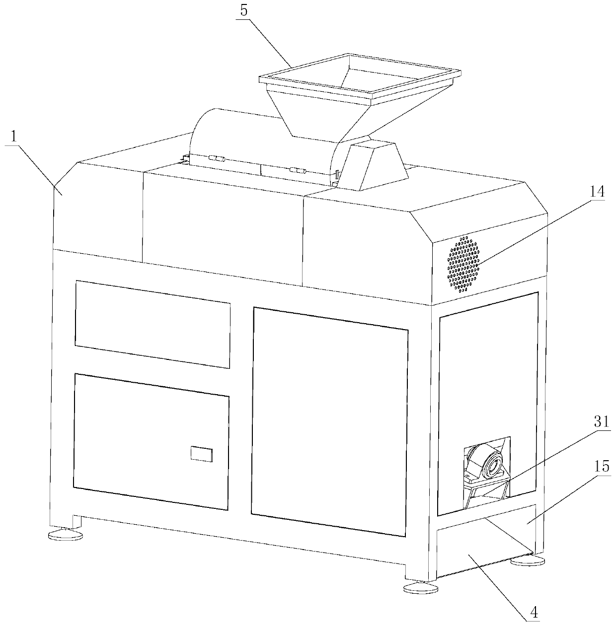 Camellia fruit husking machine