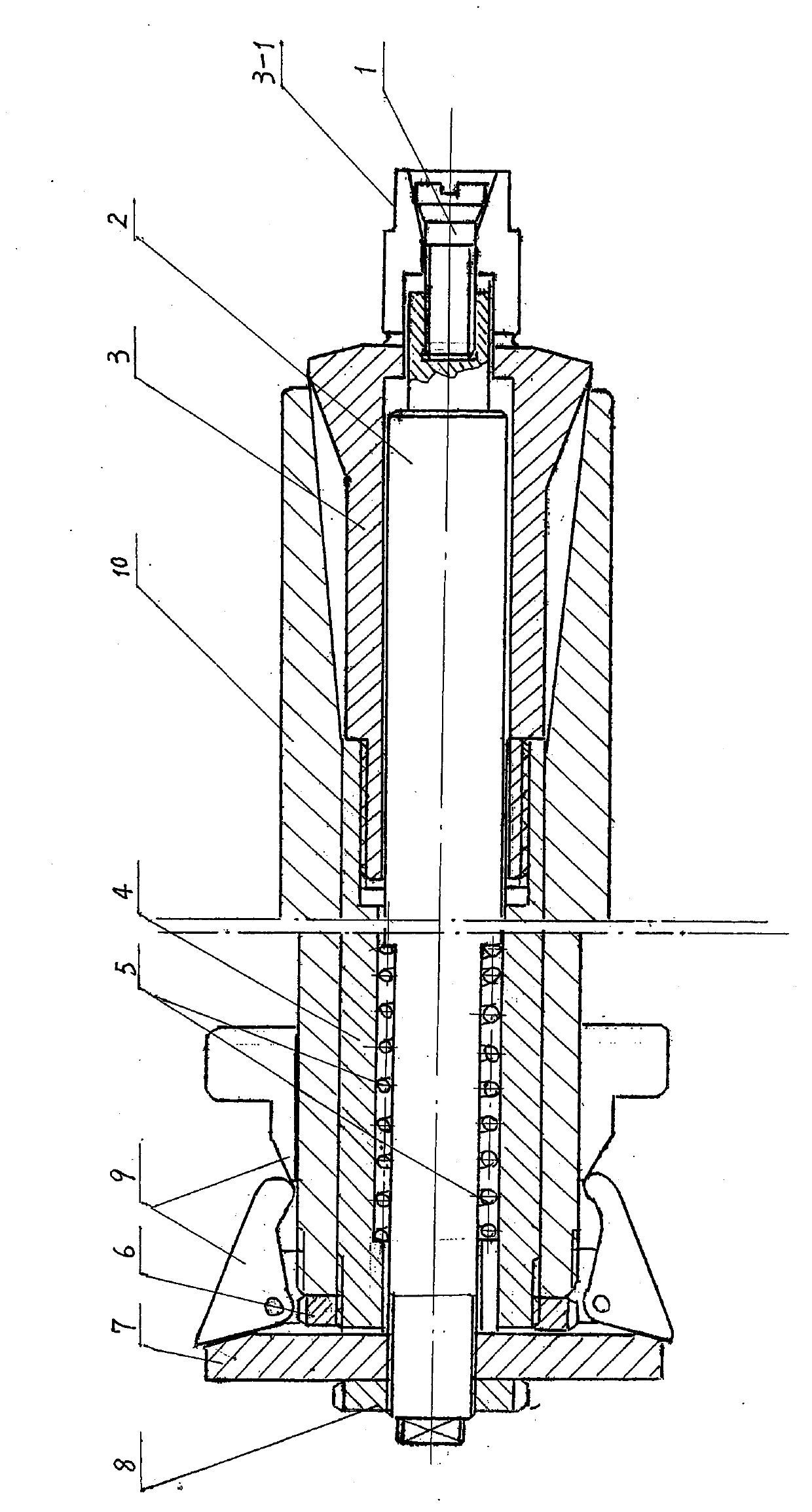 Expanding type clamp used on lathe and machining method thereof