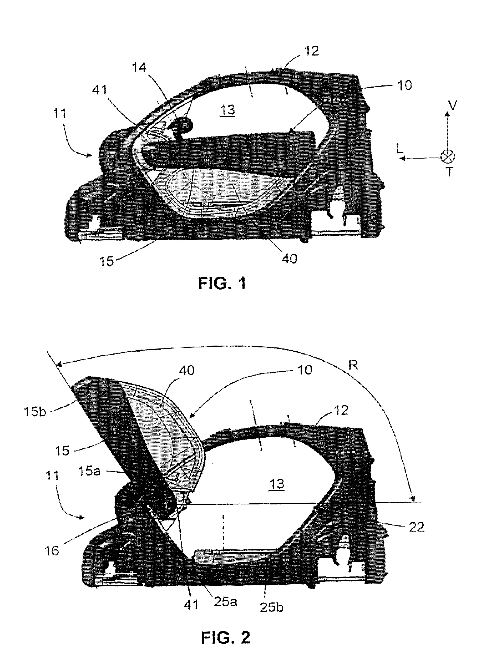 Side protection device for a motor vehicle and associated motor vehicle
