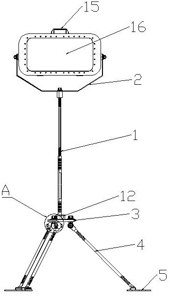 Portable tripod lamp