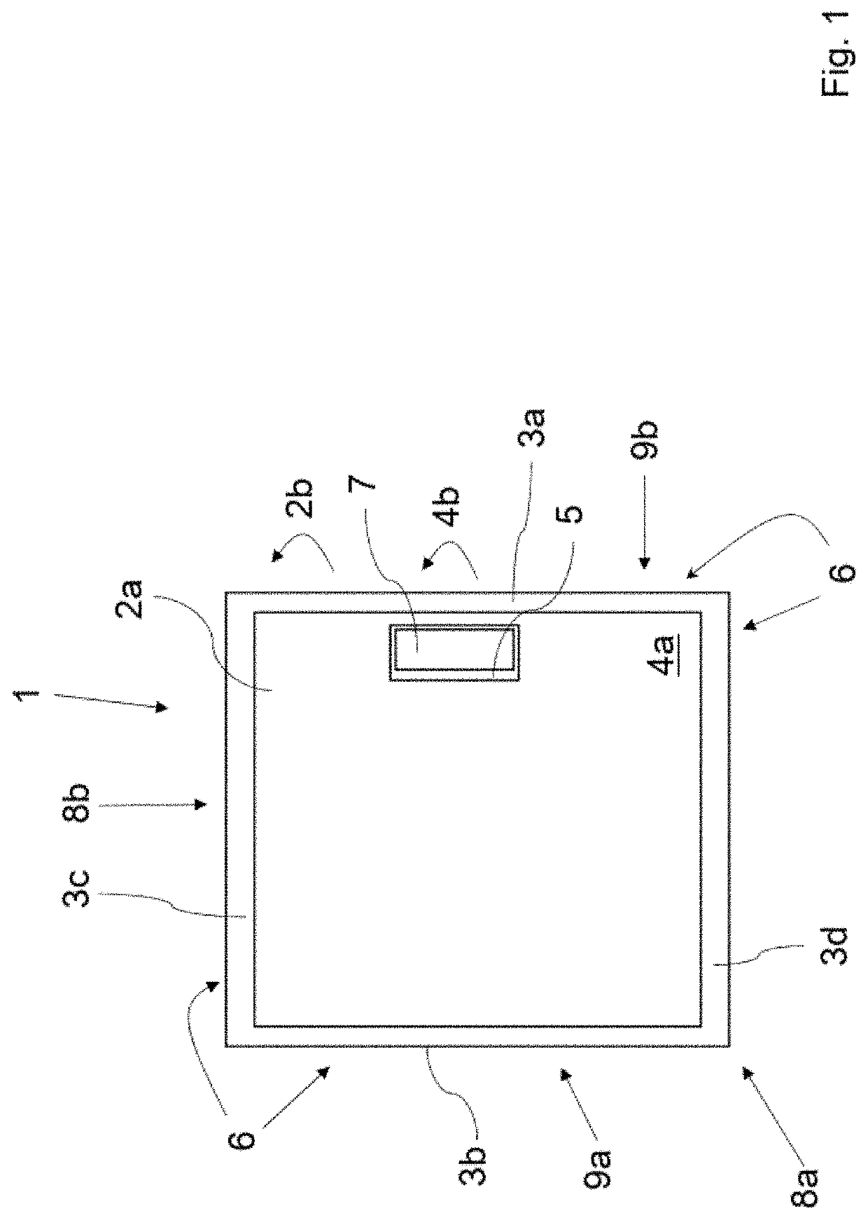 Door for a freezer or refrigerator cabinet