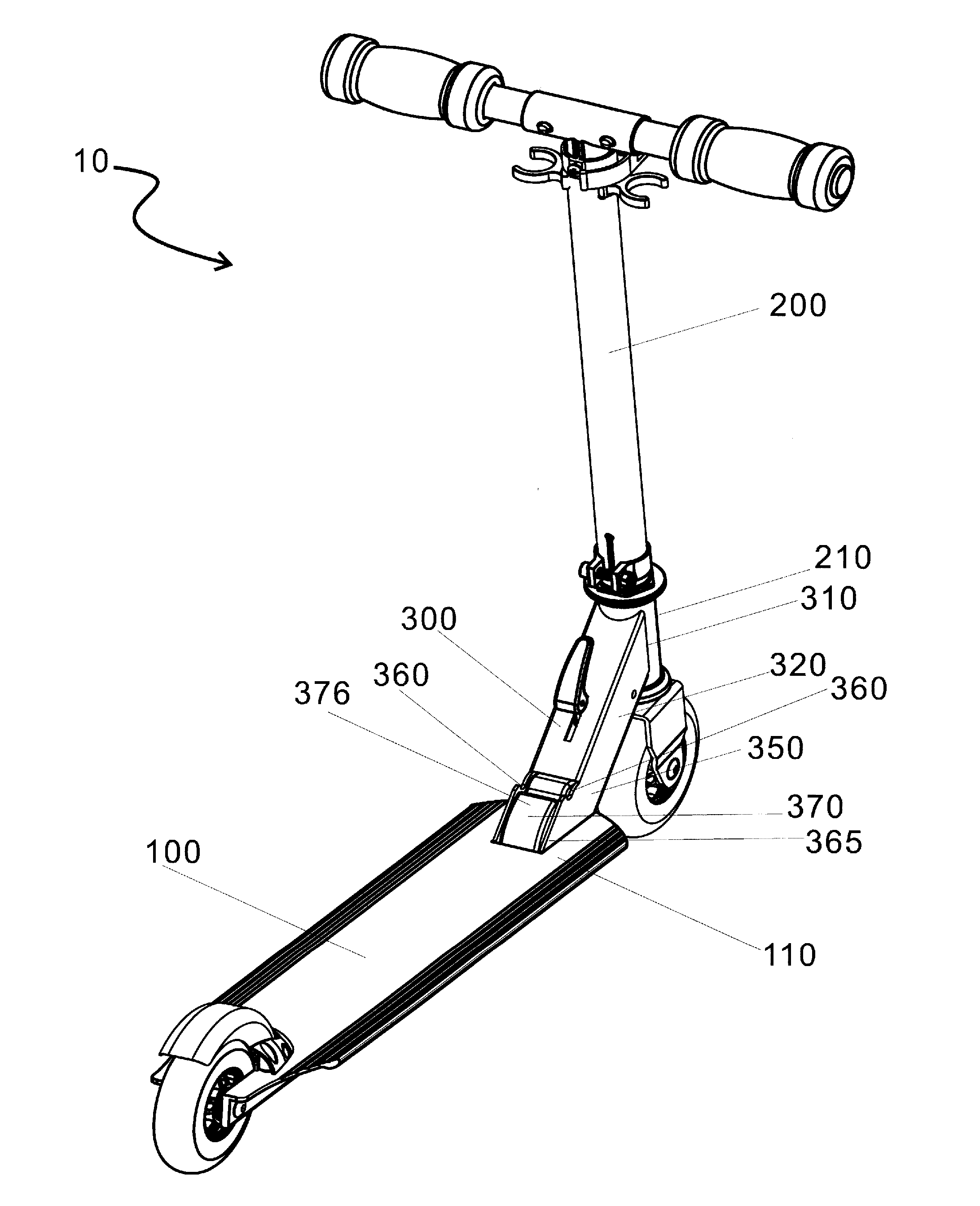 Foldable scooter