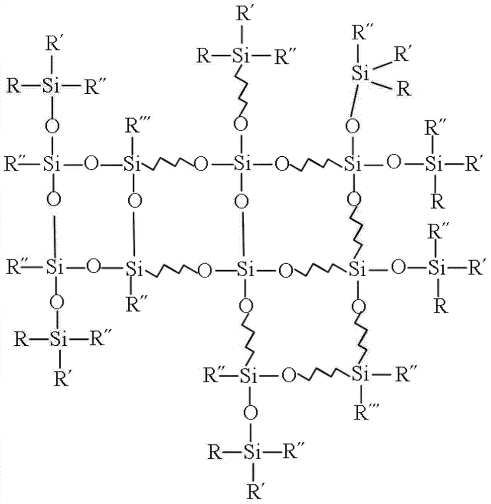 Silicone resin containing alkenyl and preparation method thereof