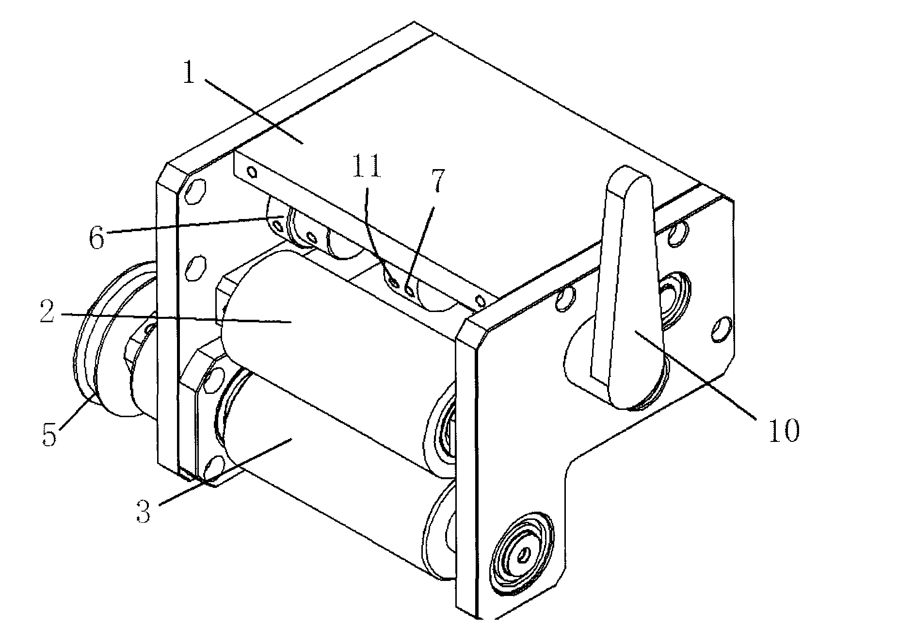 Semi-gear tension conveying device